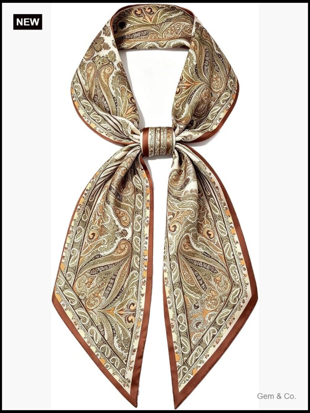 Silk Feel Multifunctional Head Scarf Women Hair Wrap Handbag Accessory